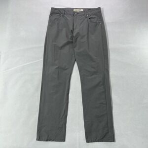 Patagonia Pants Mens 33x32 Gray Skyline Traveler Slim Nylon 5 Pocket STY55625